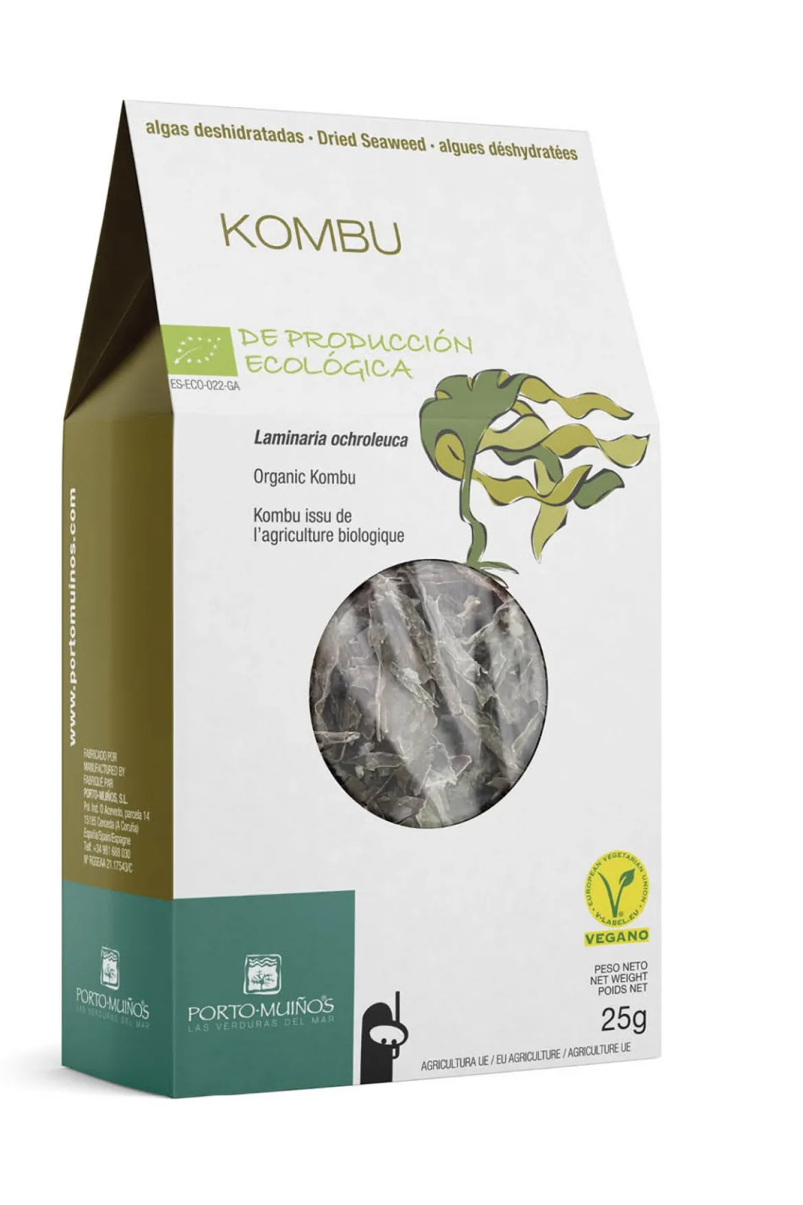 Algi Morskie Suszone Kombu BIO 25g Porto Muinos