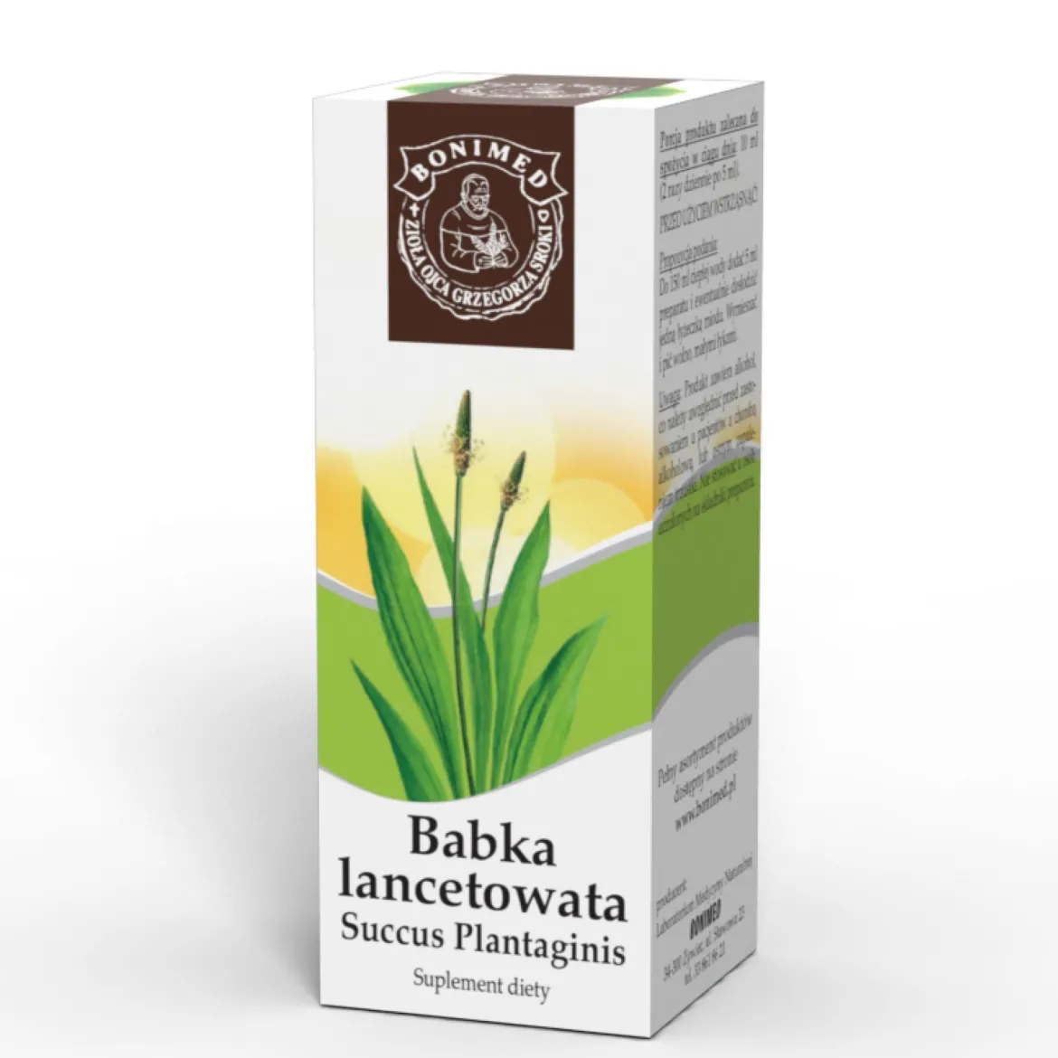 Babka Lancetowata Succus Plantaginis 100ml Bonimed