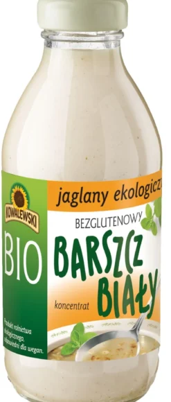 Barszcz Biały Jaglany Bezglutenowy Koncentrat BIO 320ml Kowalewski