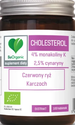 BeOrganic Cholesterol BIO 400mg 100 tabletek Aliness