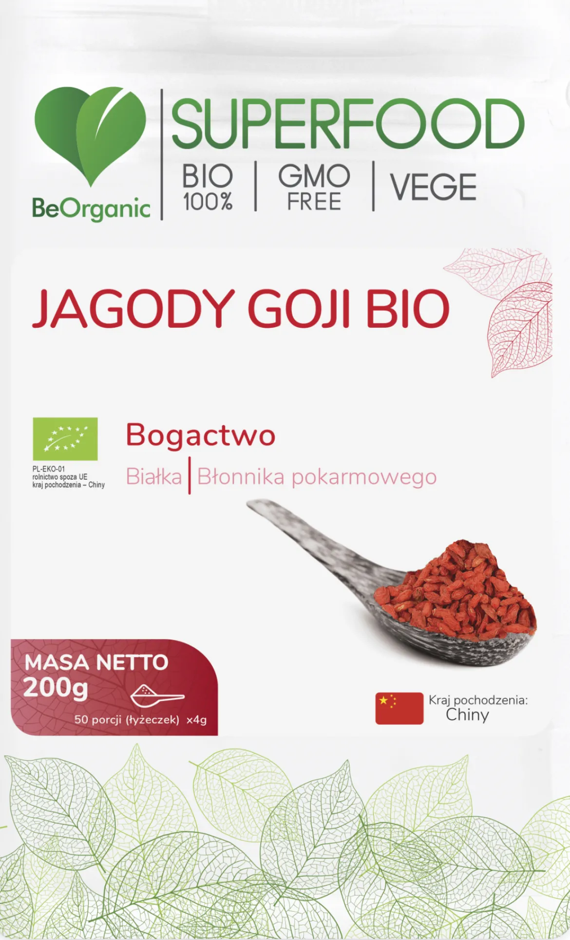 BeOrganic Jagody Goji BIO 200g