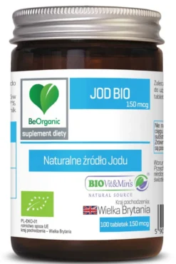 BeOrganic Jod 150 mcg 100 tabletek Aliness
