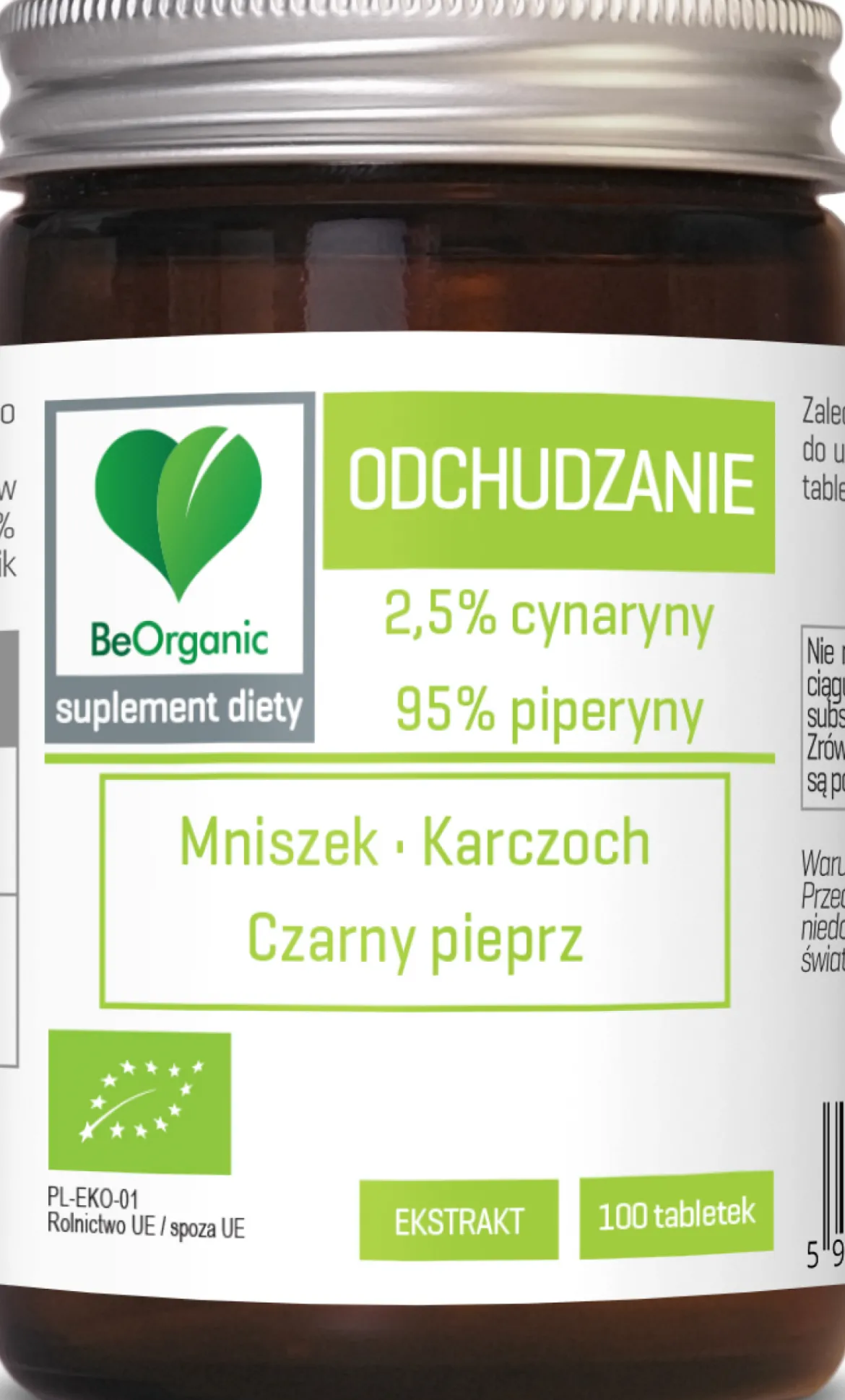 BeOrganic Odchudzanie BIO 400mg 100 tabletek Aliness
