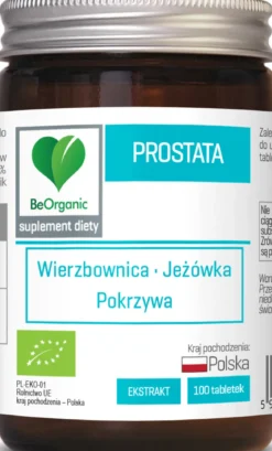 BeOrganic Prostata BIO 400mg 100 tabletek Aliness