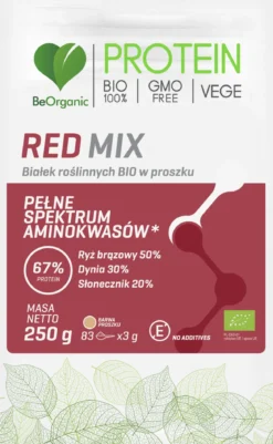 BeOrganic Red Mix białek roślinnych BIO 250g