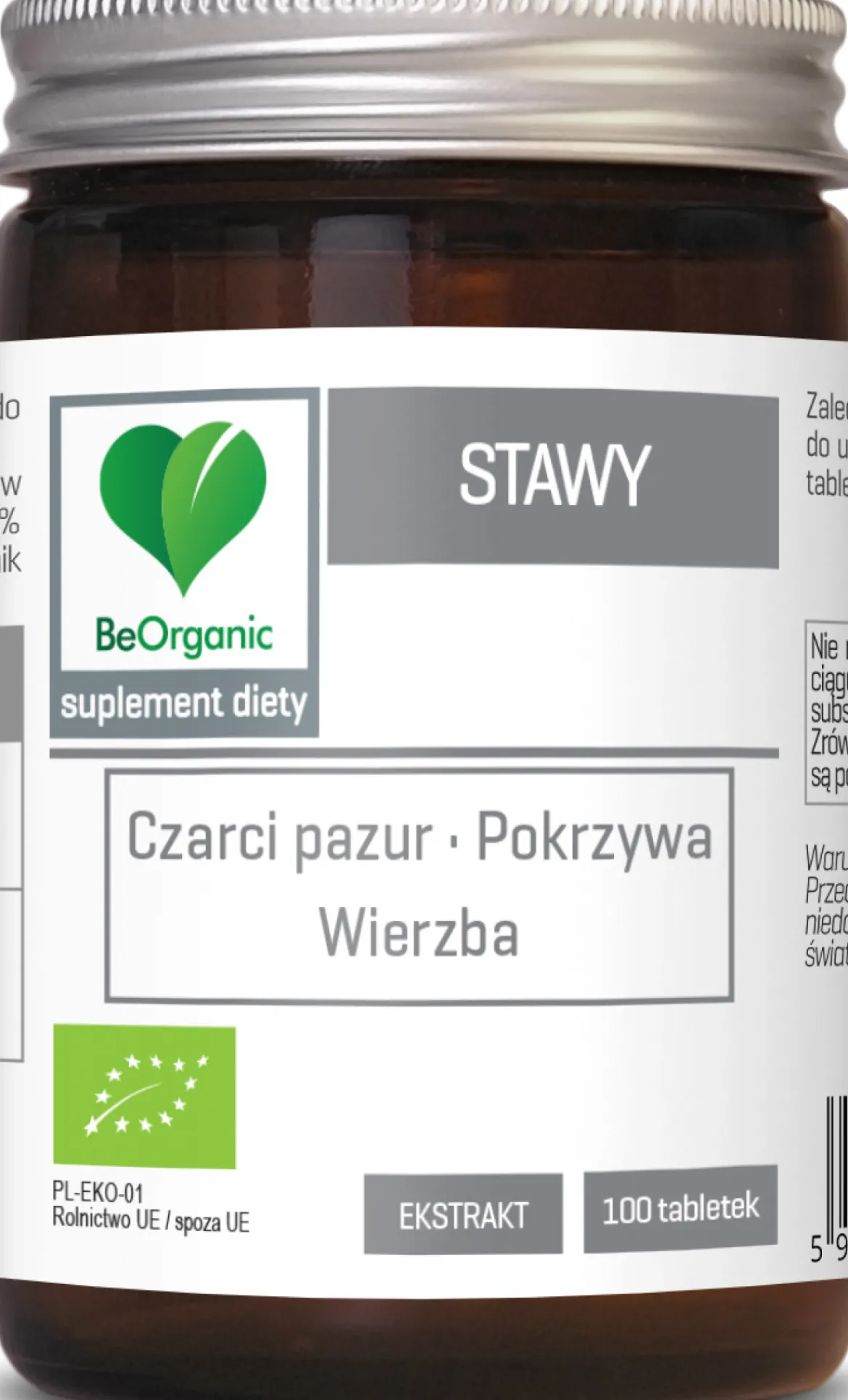 BeOrganic Stawy BIO 400mg 100 tabletek Aliness