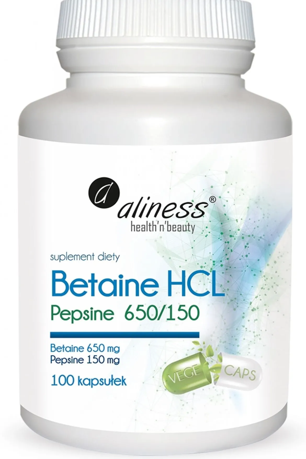 Betaina HCL Pepsyna 100kaps Aliness