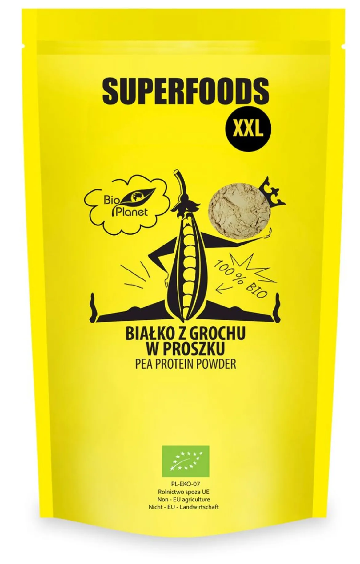 Białko z Grochu w Proszku BIO 500g Bio Planet
