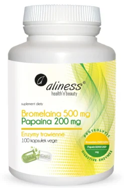 Bromelaina 500mg Papaina 200mg 100vcaps Aliness