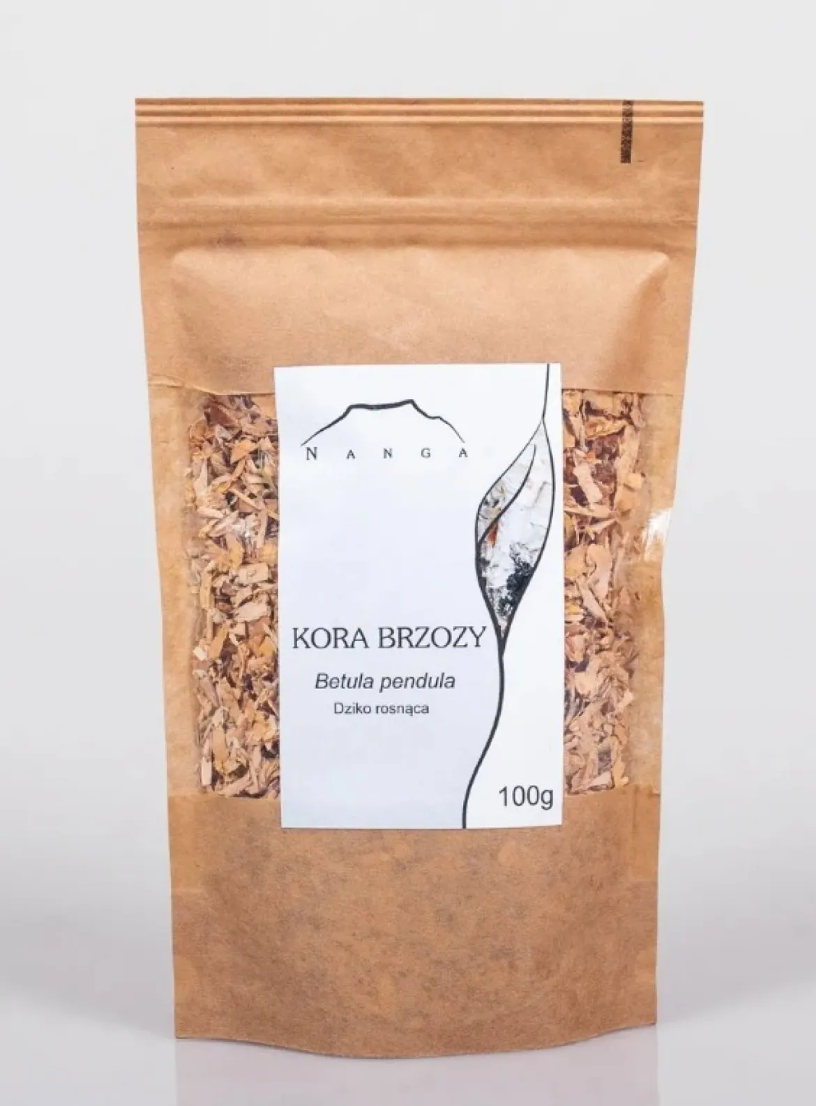 Brzoza kora dziko rosnąca 100g Nanga