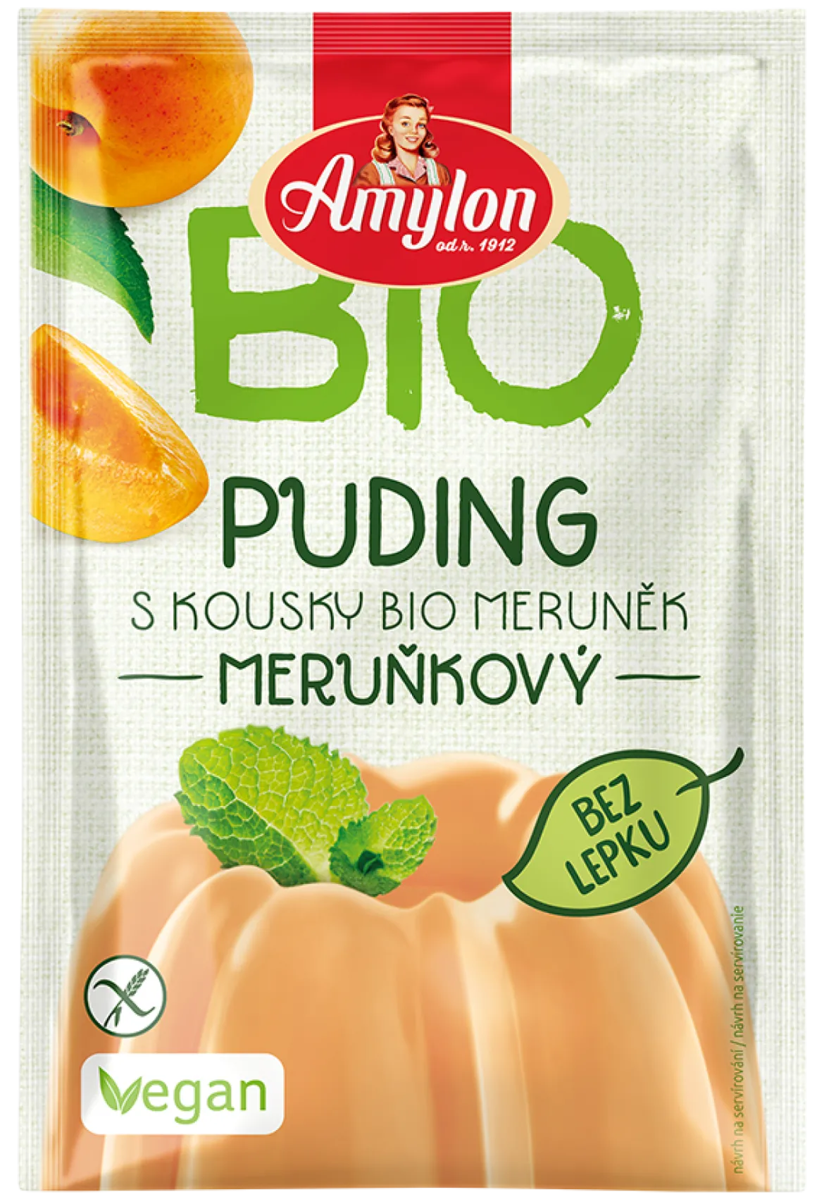 Budyń Morelowy Bezglutenowy BIO 40g Amylon