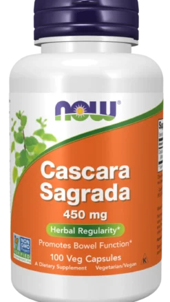 Cascara Sagrada 450mg 100 kapsułek Now Foods