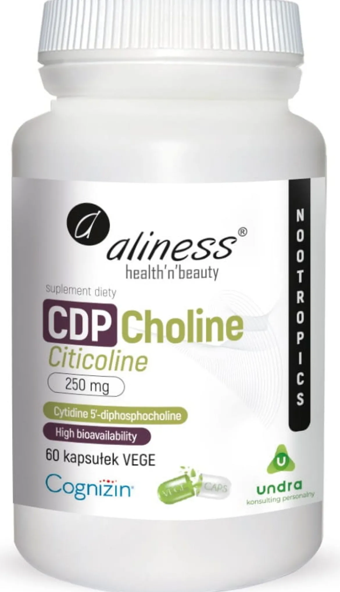 CDP Choline 250mg 60 kapsułek Aliness