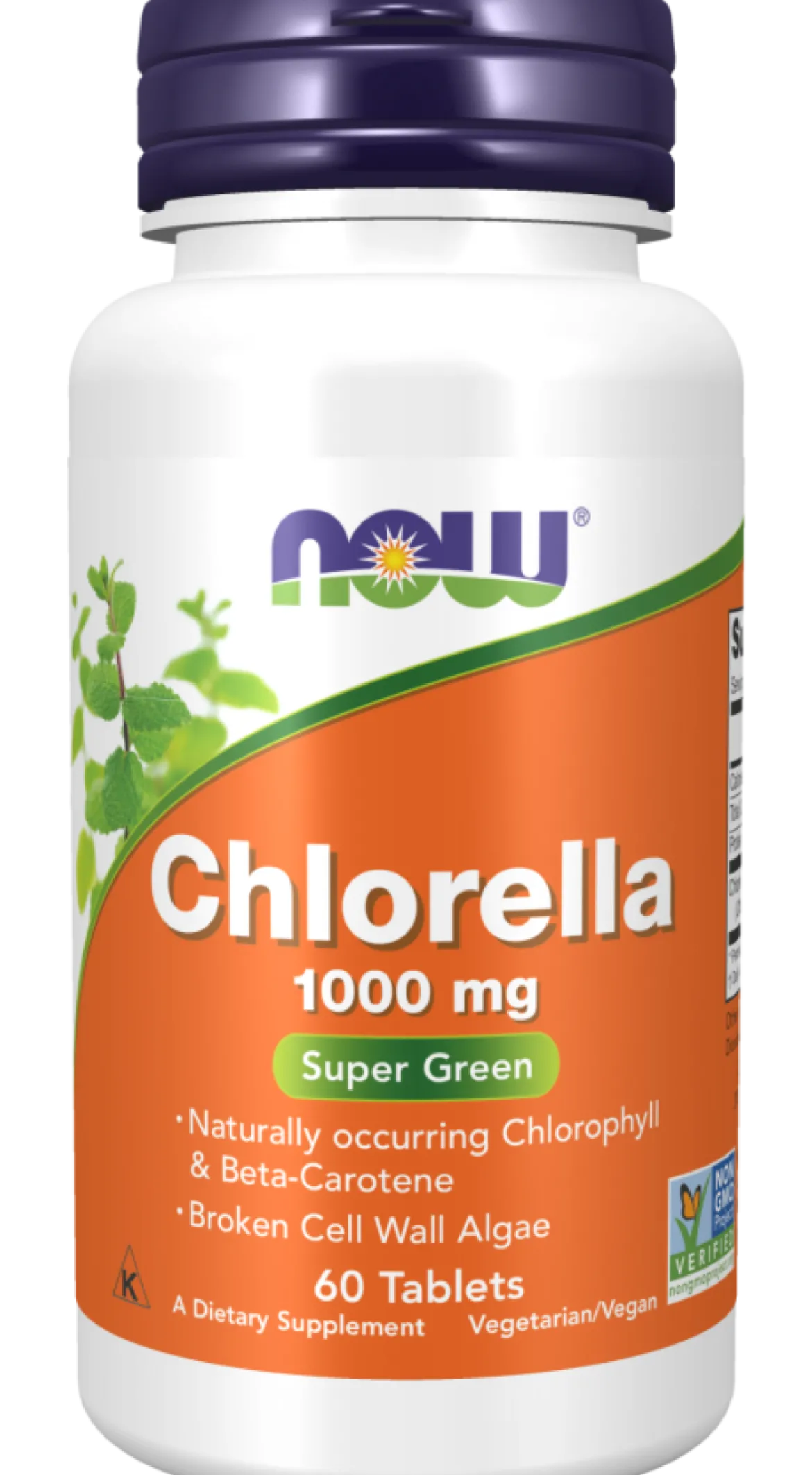 Chlorella 1000mg 60 tabletek Now Foods