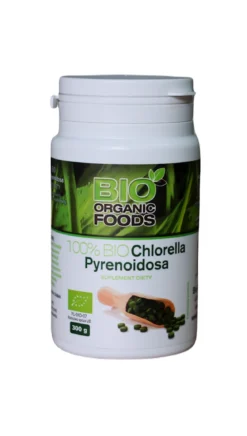 Chlorella pyrenoidosa w tabletkach 300g Bio Organic Foods