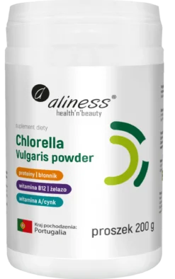 Chlorella Vulgaris powder 200g Aliness