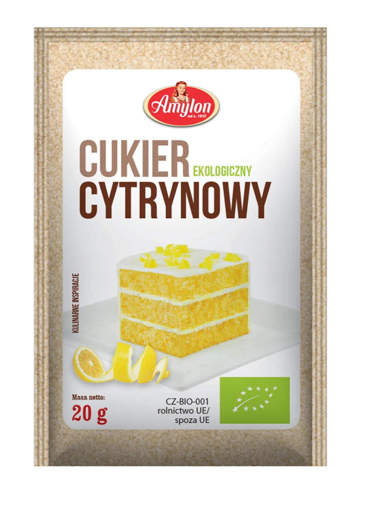 Cukier Cytrynowy BIO 20g Amylon