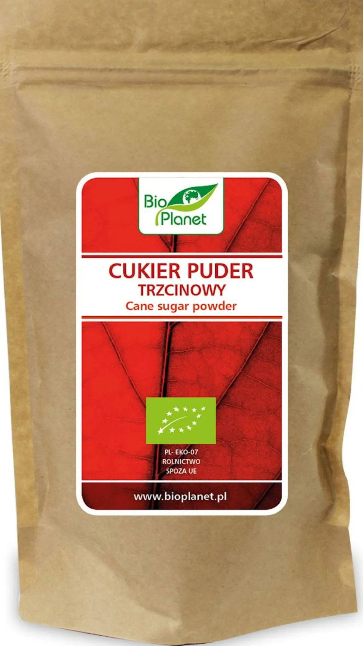 Cukier Puder Trzcinowy z tapioką 300g Bio Planet