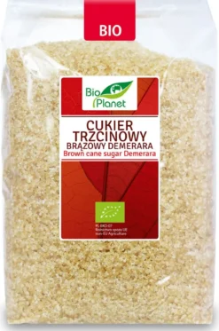 Cukier Trzcinowy Brązowy Demerara BIO 1kg Bio Planet