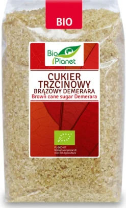 Cukier Trzcinowy Brązowy Demerara BIO 500g Bio Planet