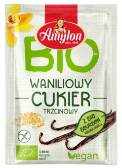 Cukier z Wanilią Bourbon Bezglutenowy BIO 8g Amylon