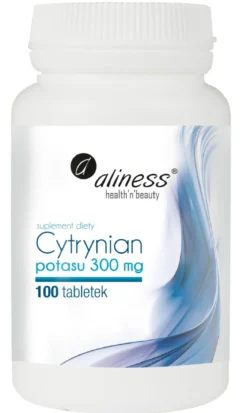 Cytrynian Potasu 300mg 100 tab Aliness