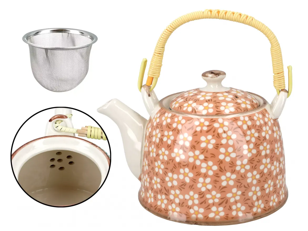 Czajnik ceramiczny z zaparzaczem 900ml