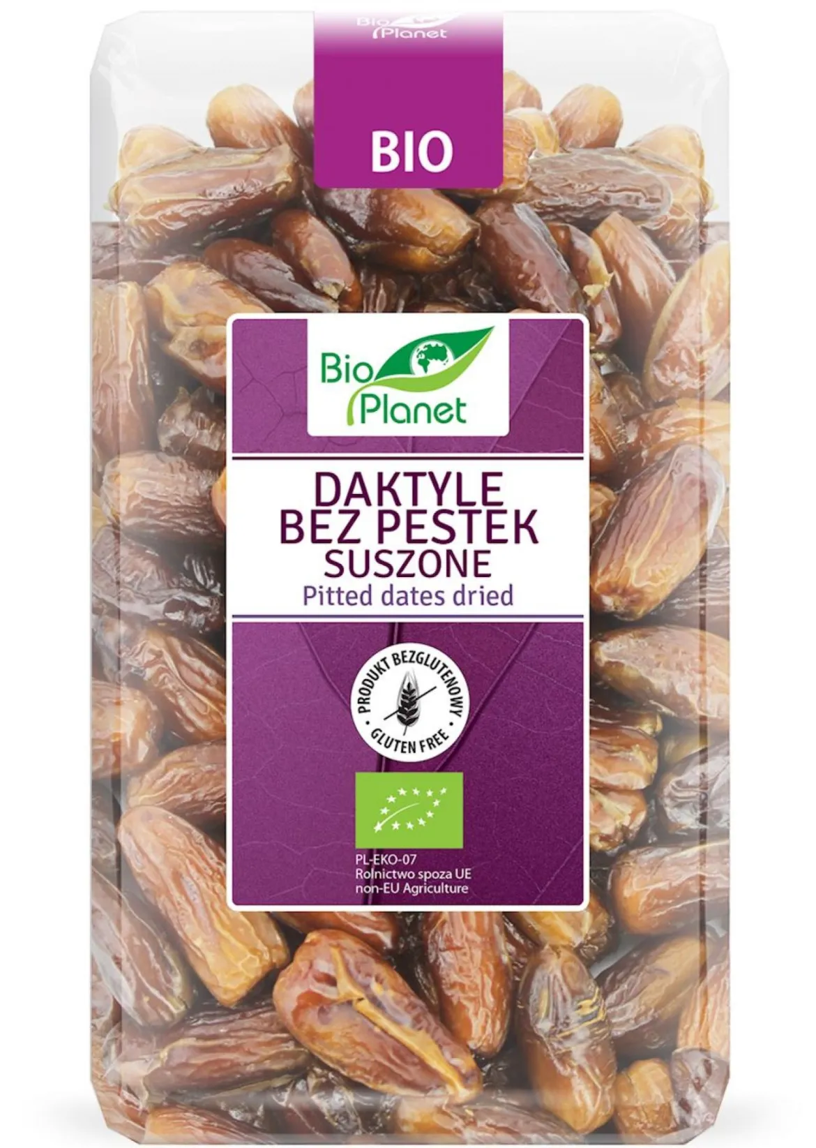 Daktyle Bez Pestek Suszone Bezglutenowe BIO 1kg Bio Planet
