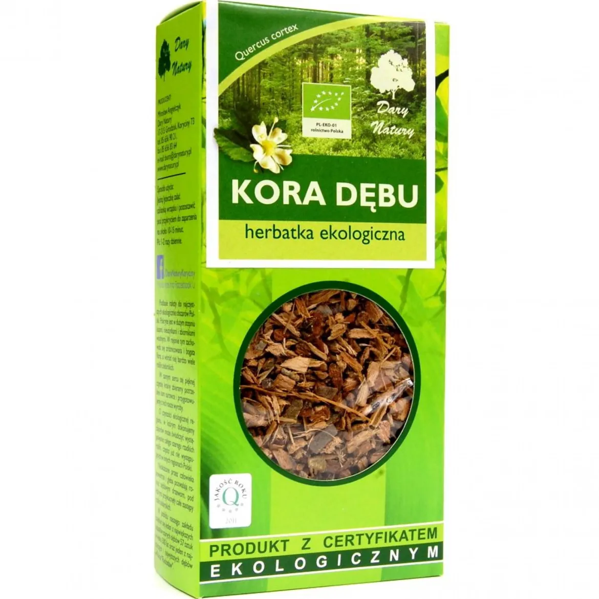 Dąb kora 100g Dary Natury