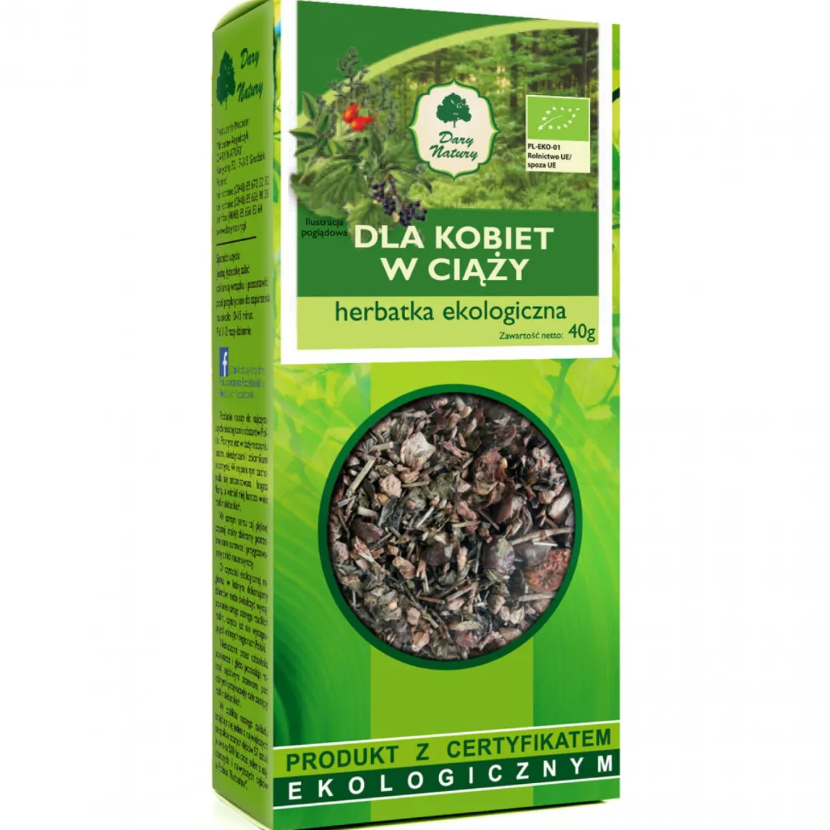 Dla kobiet w ciąży EKO 40g Dary Natury