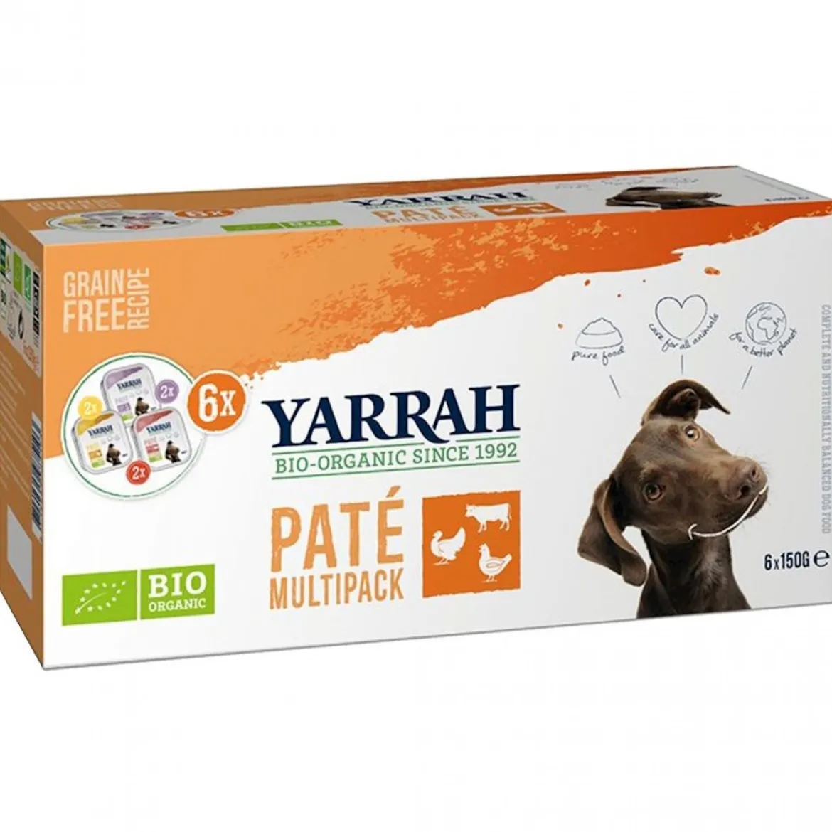 Dla Psa Multipack Pasztet BIO (6x150g) 900g Yarrah