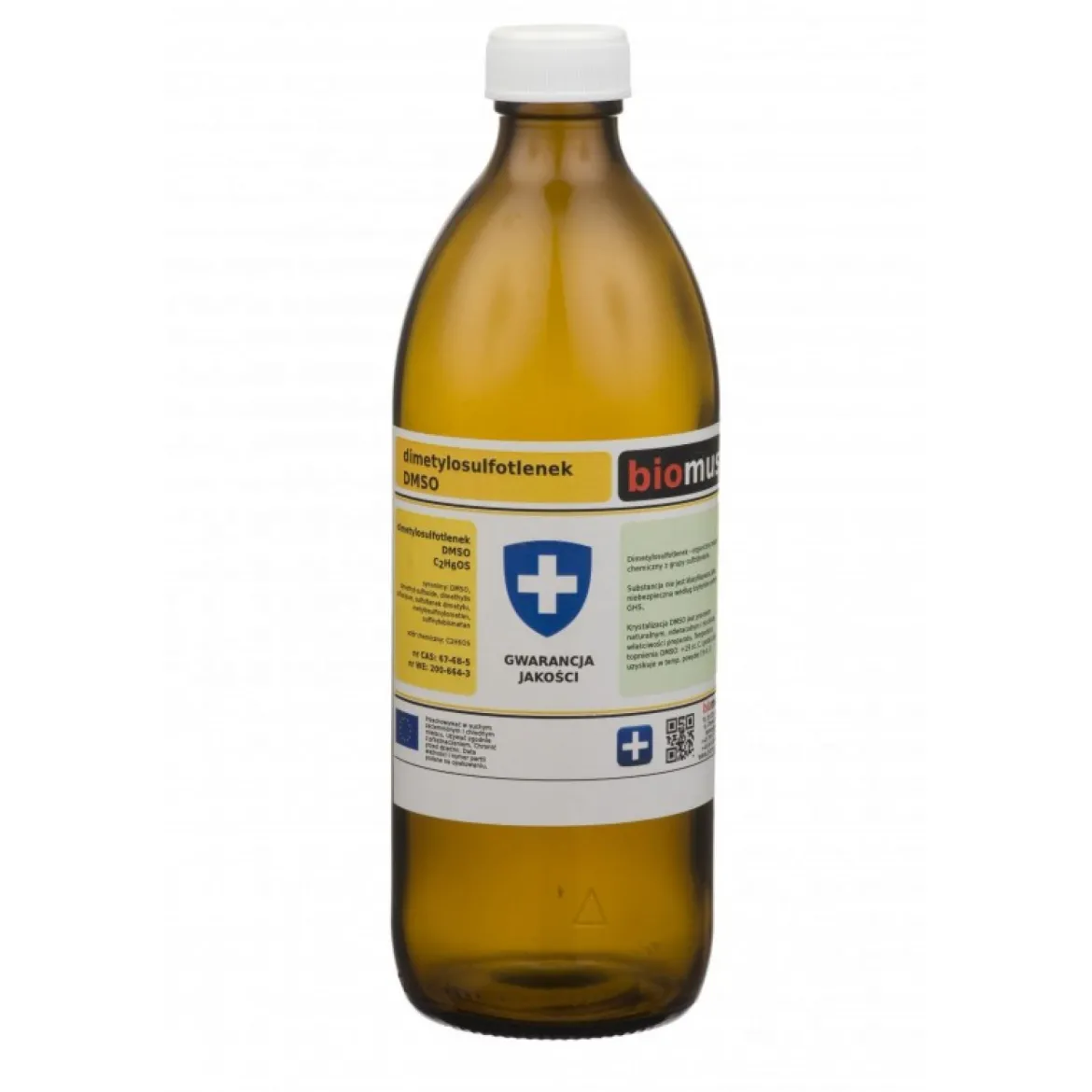 DMSO Dimetylosulfotlenek Szkło 500g Biomus