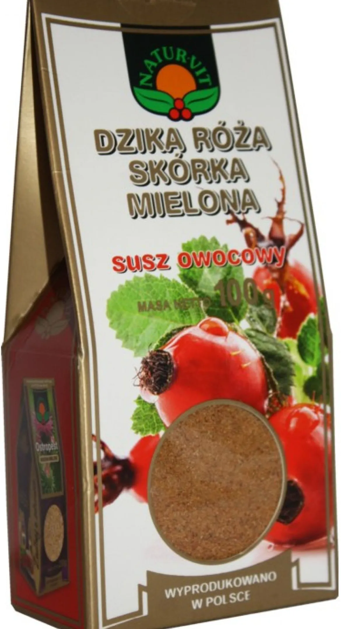 Dzika Róża Skórka Mielona 100g Natura Wita