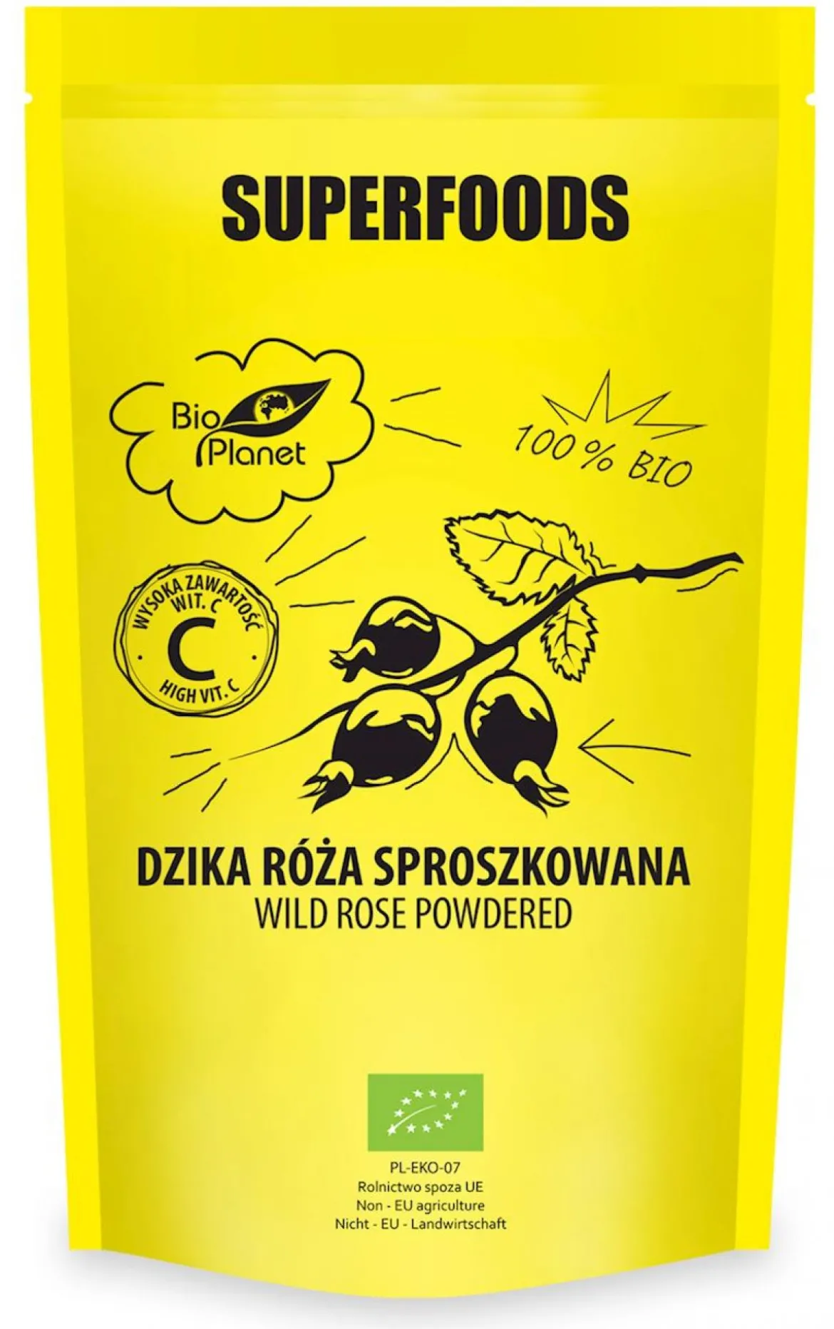 Dzika Róża sproszkowana BIO 150g Bio Planet