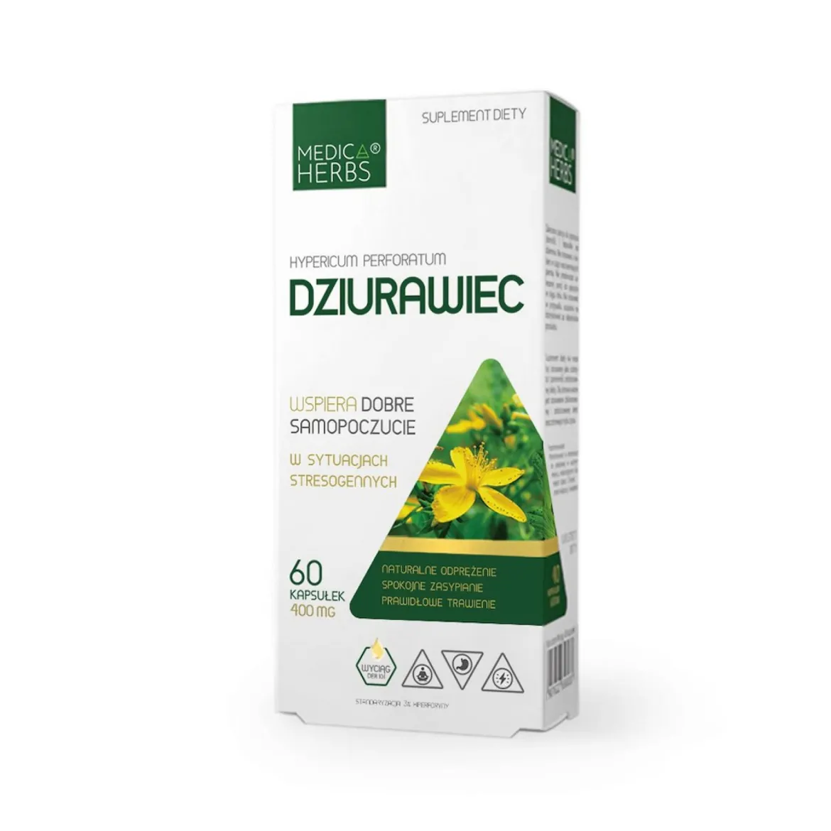 Dziurawiec 400mg 60 kaps. Medica Herbs
