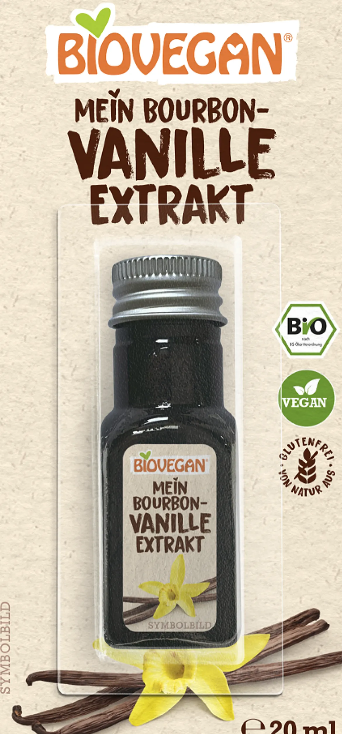 Ekstrakt z wanilii Burbon bezglutenowy BIO 20ml Biovegan