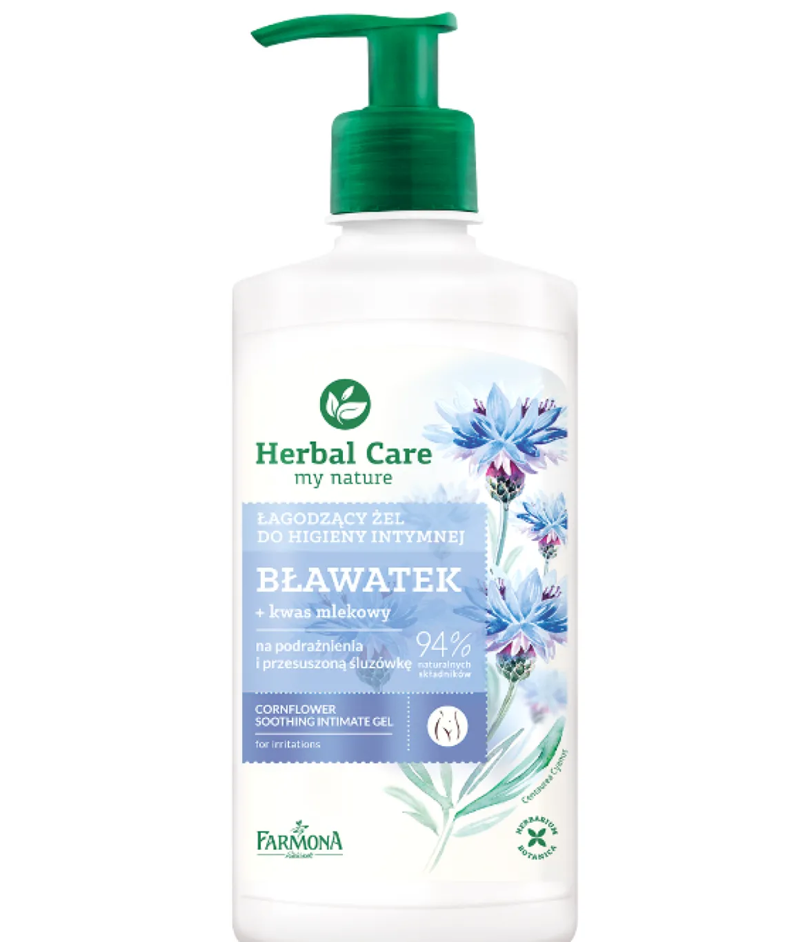 Żel do Higieny Intymnej Bławatek 330ml FARMONA Herbal Care