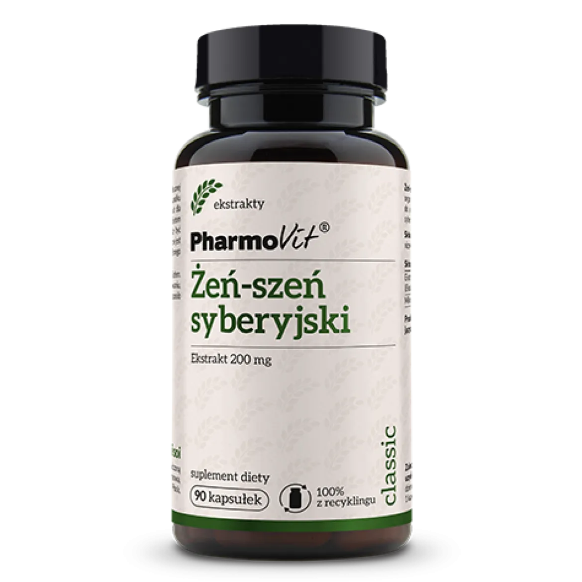 Żeń-szeń syberyjski 20:1 200mg 90 kaps. Pharmovit