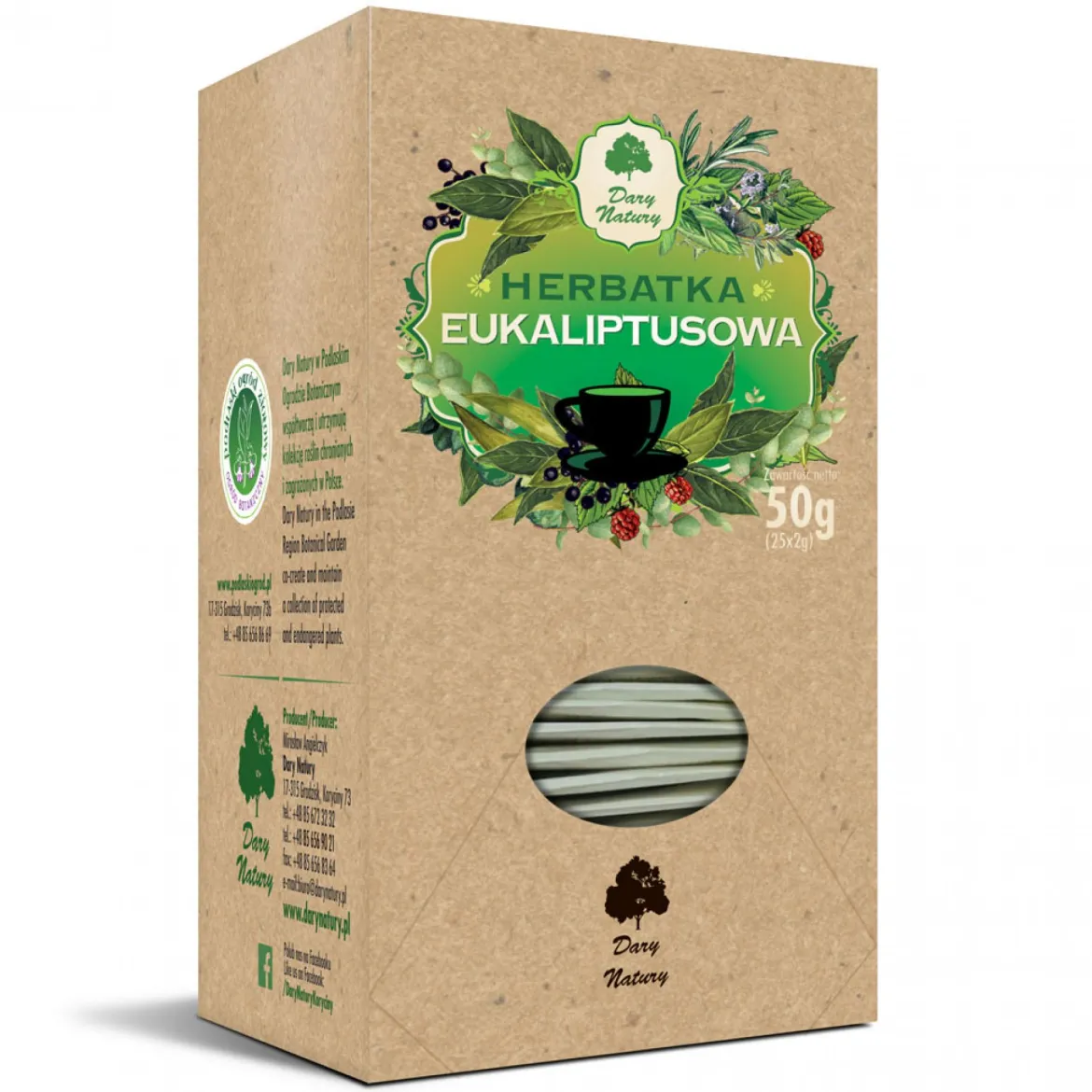 Eukaliptusowa Herbatka 25x2g Dary Natury