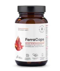 FerraCaps żelazo 30mg 60 kapsułek Aura Herbals