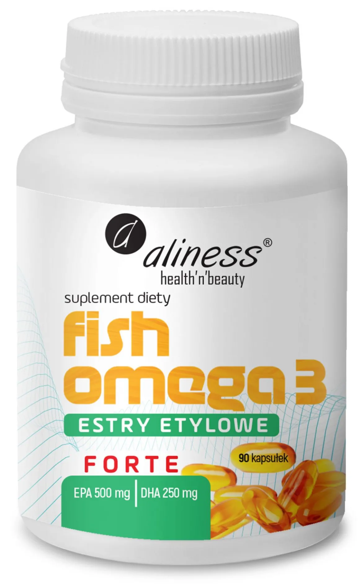 Fish Omega 3 FORTE Estry 500/250mg 90 kaps. Aliness