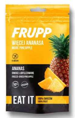 Frupp Owoce Liofilizowane Ananas Bezglutenowe 15g Celiko