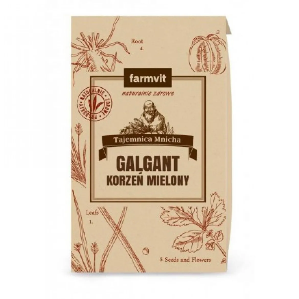 Galgant korzeń mielony 50g Farmvit