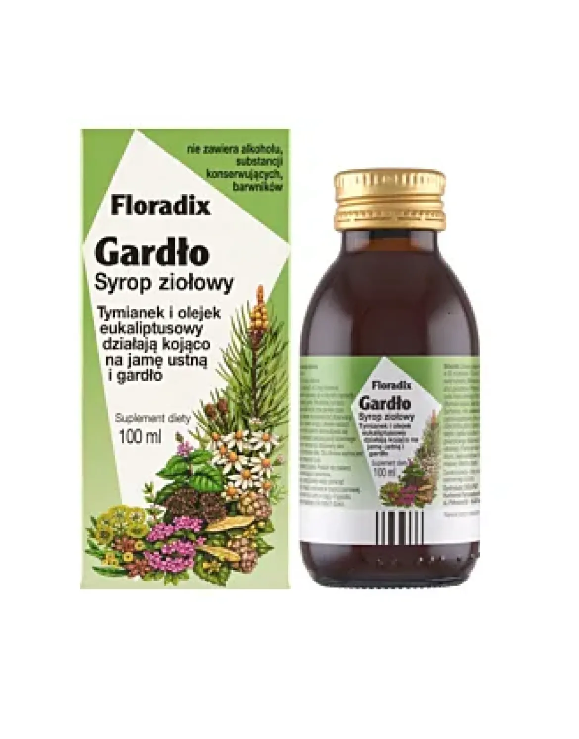 Gardło Syrop ziołowy 100ml Floradix