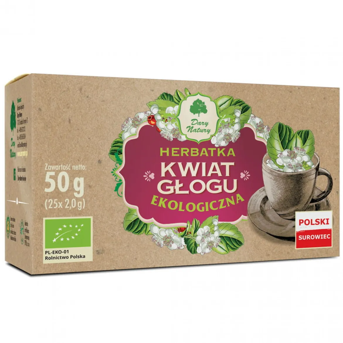 Głóg Kwiat EKO 25x2g Dary Natury