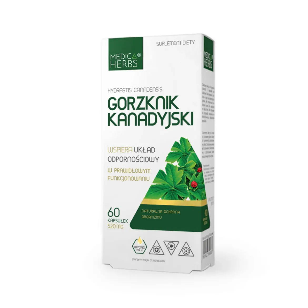 Gorzknik Kanadyjski 60 kaps. Medica Herbs
