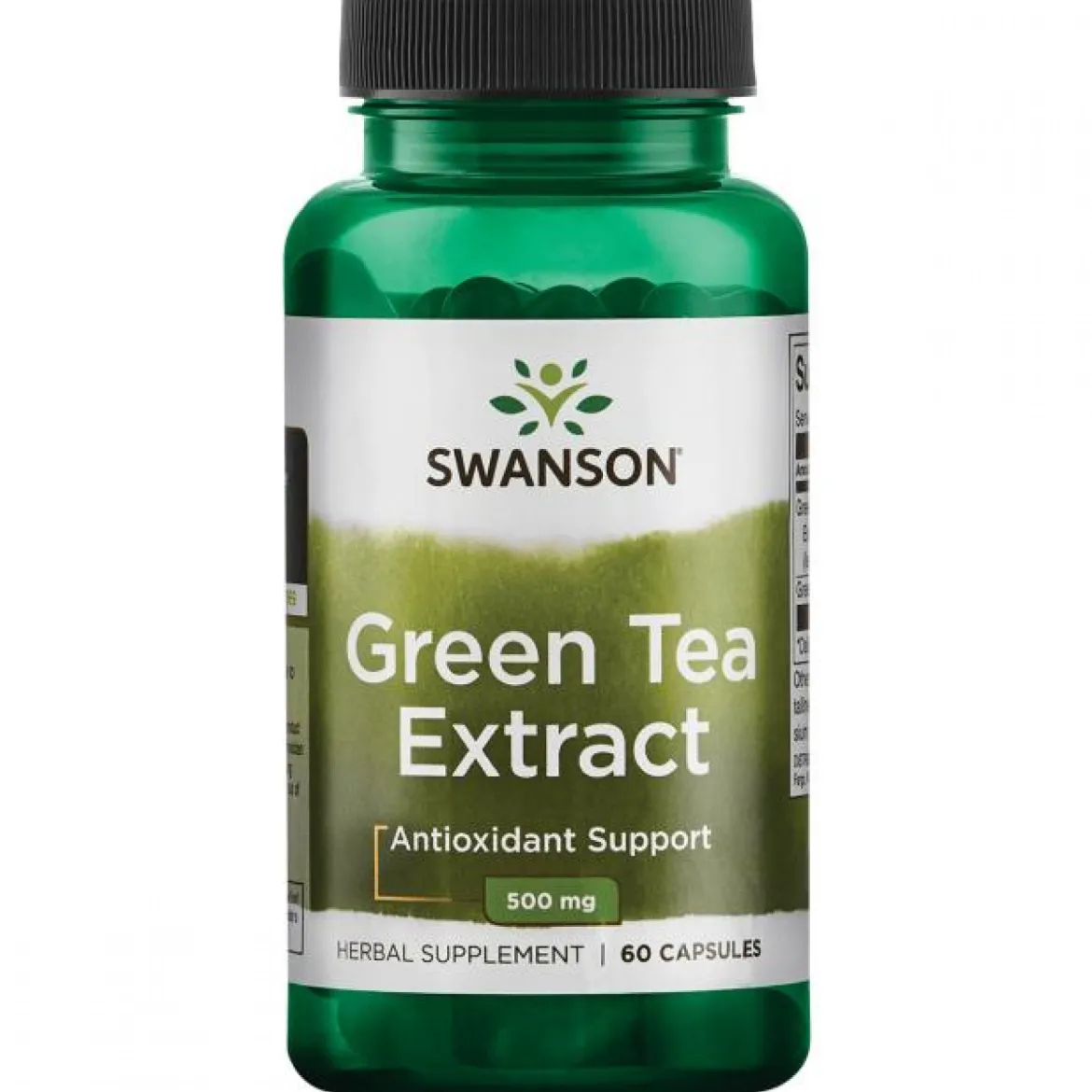 Green Tea Extract (Ekstrakt z Zielonej Herbaty) 500mg 60kaps Swanson