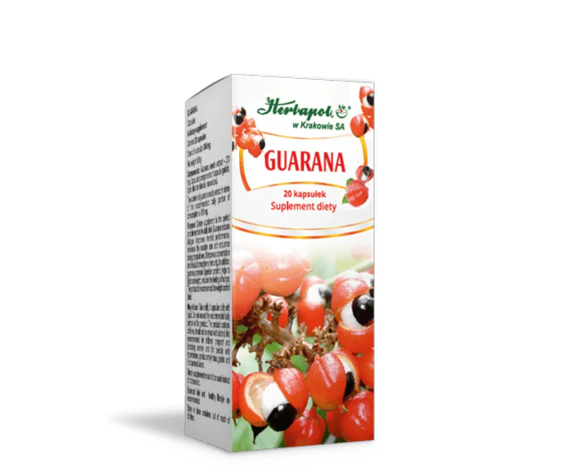 Guarana 20 kapsułek Herbapol