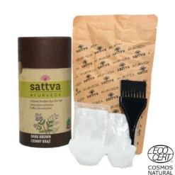 Henna Ciemny Brąz 150g Sattva