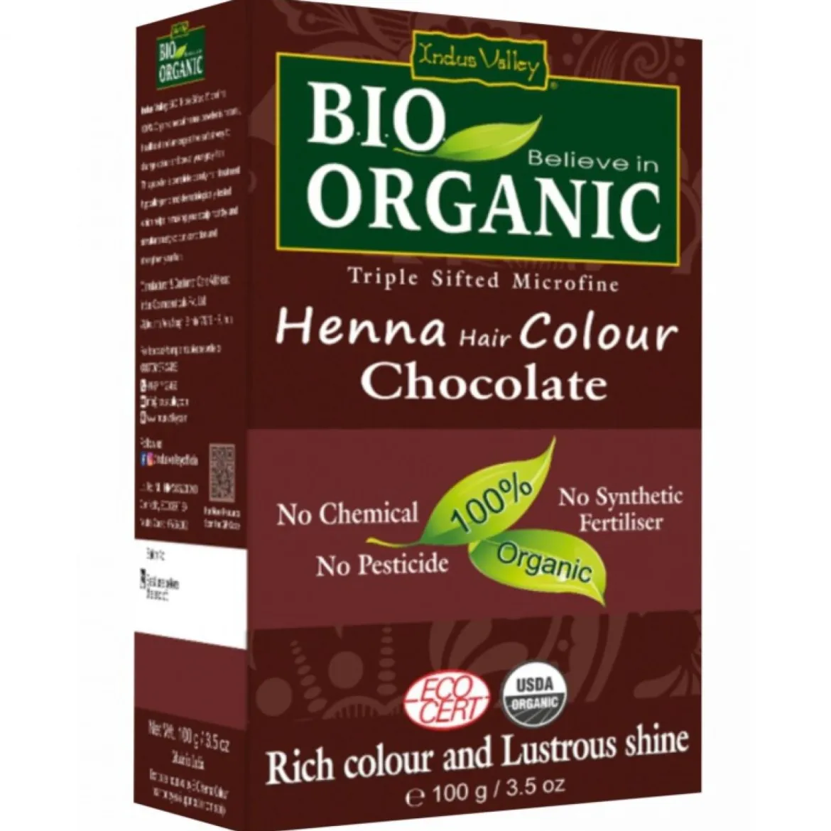 Henna Czekolada BIO 100g Indus Valley